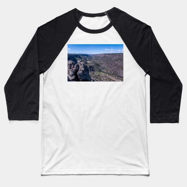 Chawalauna Overlook at Wild Rivers Recreation New Mexico 2 Baseball T-Shirt by Debra Martz